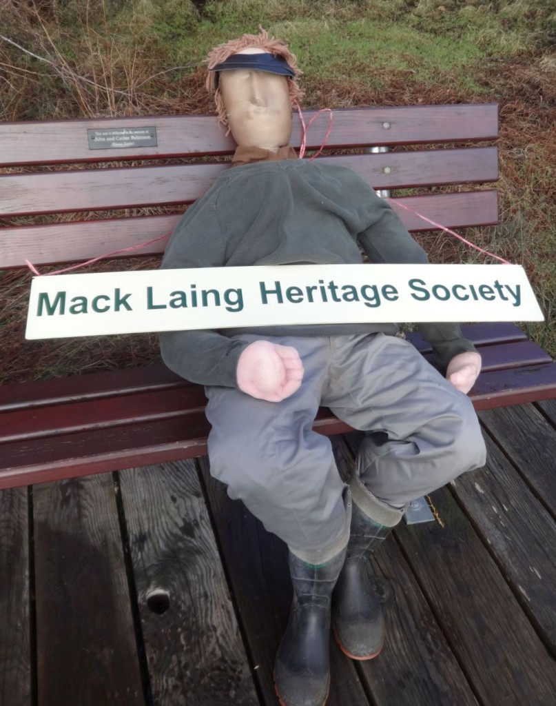 'Mack' on bench in front of Shakesides, 2016