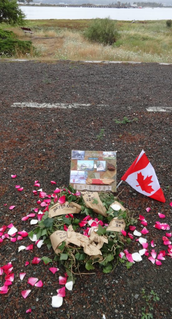 August 2015, MLHS memorial cairn to mark the demolition of Baybrook, Mack Laing's first home