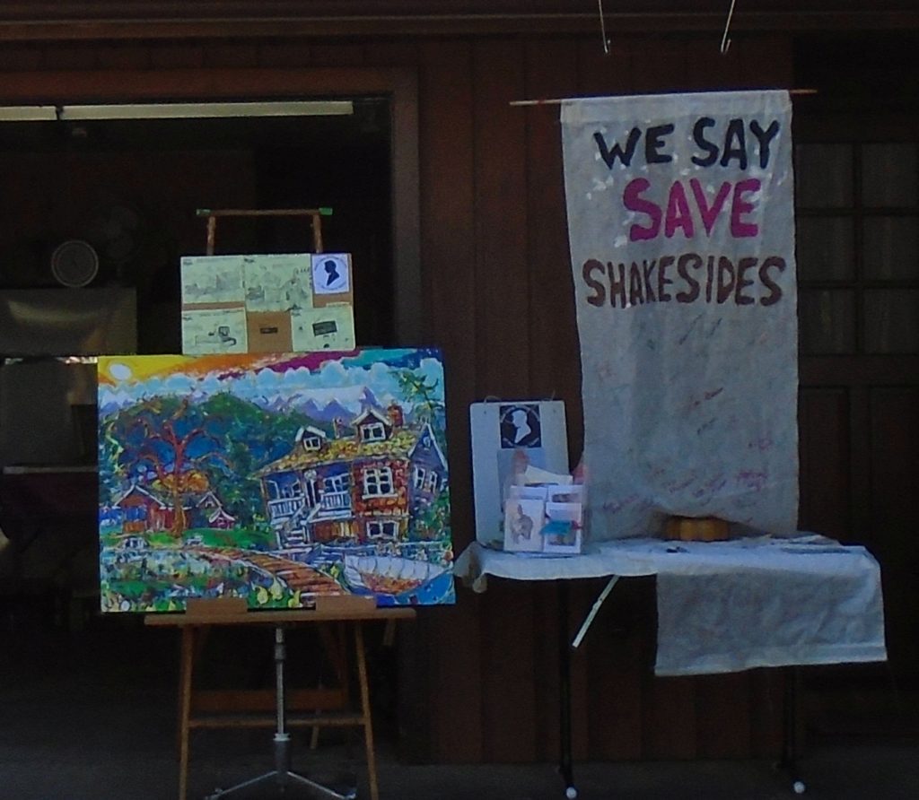 MLHS display at garage sale 2018