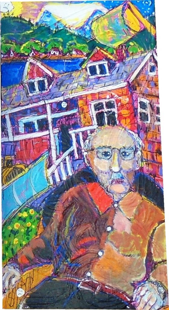 Brian Scott donated painting - HML and Shakesides, 2018