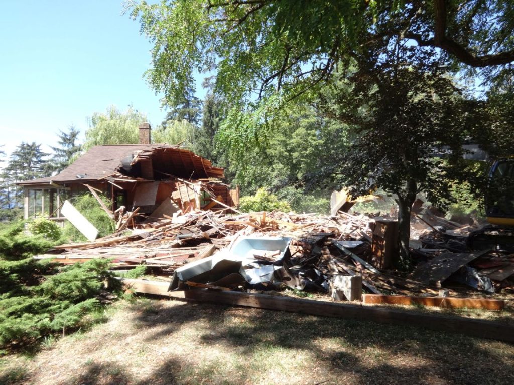 Baybrook demolition underway