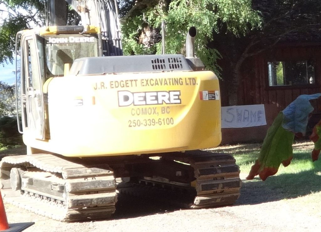 Excavator ready at Baybrook