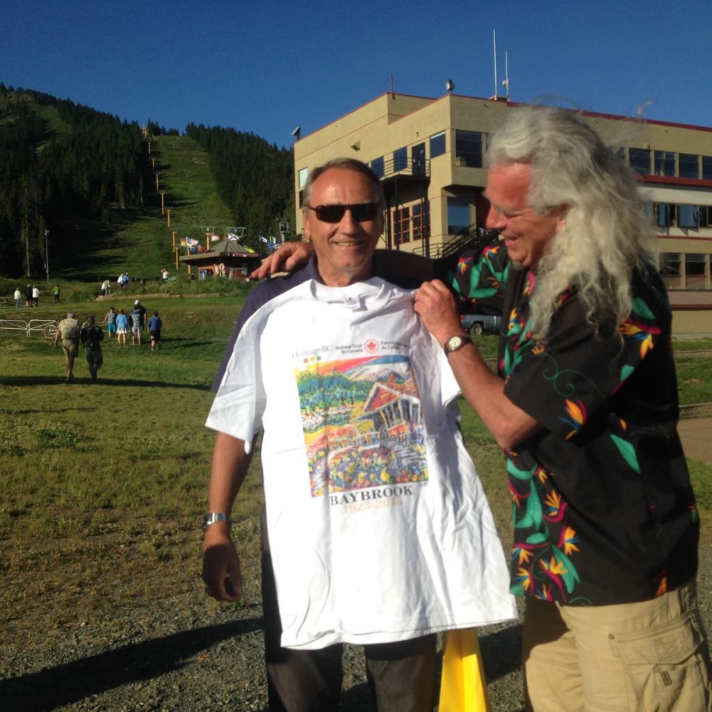 John Duncan receives Shakesides t-shirt, 2016