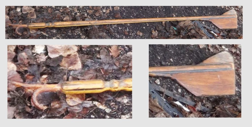 Boat hook and paddle pole made by Mack Laing