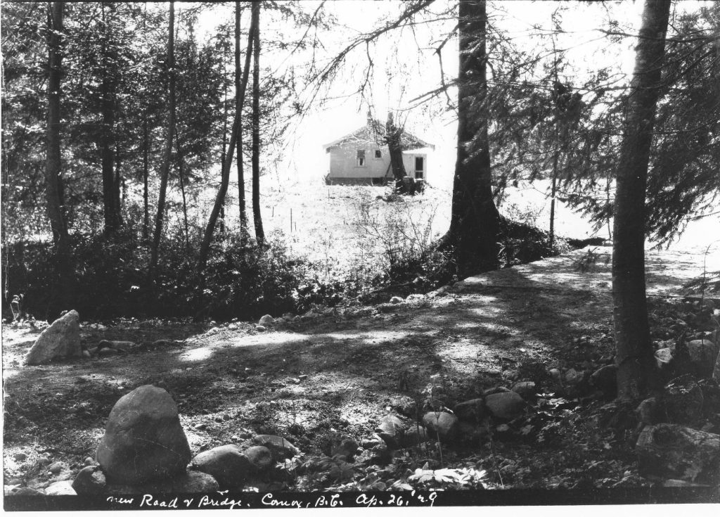 Bridge and road to Baybrook, 1929